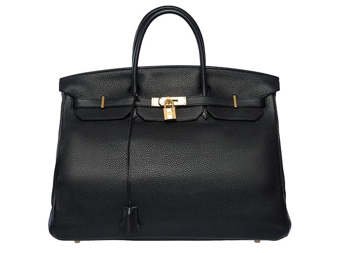 Hermès HERMES Birkin 40 in Pelle Nera - 102011 Nero - vista 3