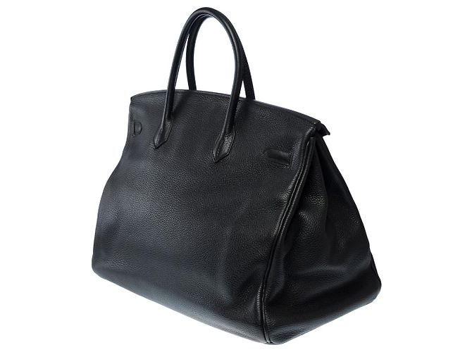 Hermès HERMES Birkin 40 in Pelle Nera - 102011 Nero - vista 6