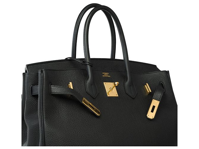 Hermès HERMES Birkin 40 in Pelle Nera - 102011 Nero - vista 7