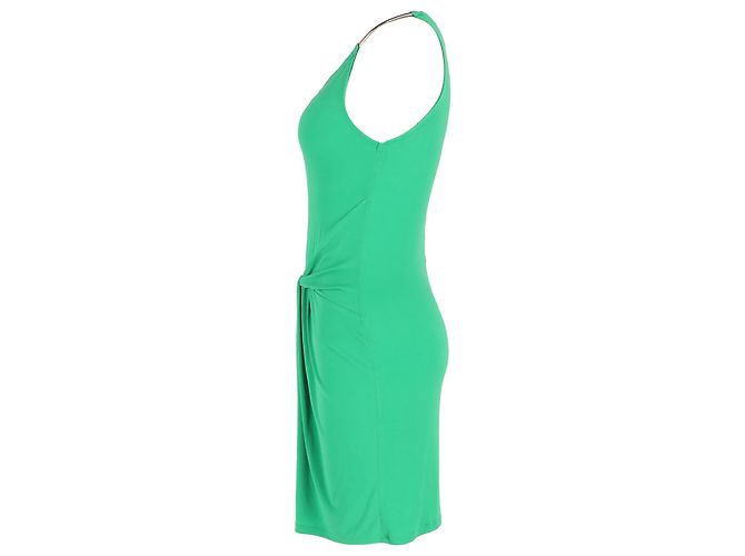 Michael Kors Ketten-Halterkleid aus grüner Viskose - Ansicht 2