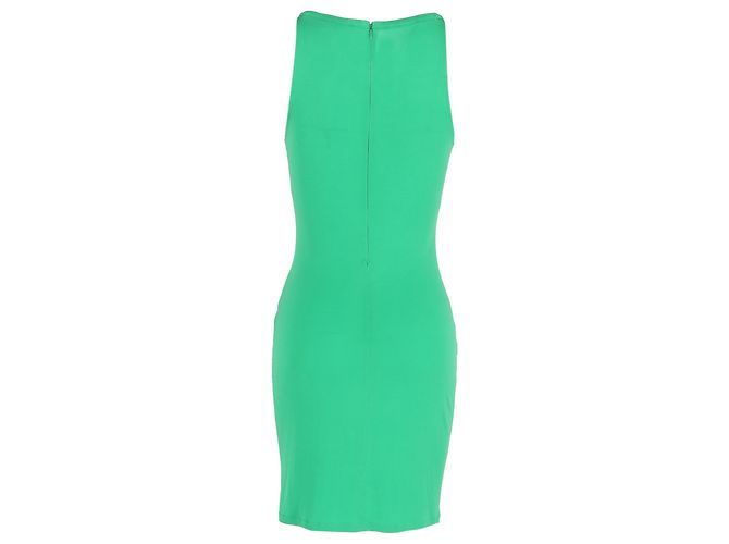 Michael Kors Ketten-Halterkleid aus grüner Viskose - Ansicht 3