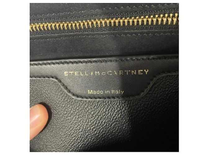 Stella Mc Cartney Borsa Superstellaheroes Canary in ecopelle nera di Stella McCartney Nero - vista 7