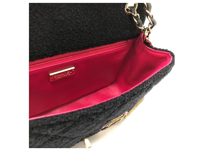 Borsa a spalla Chanel AS2785 Matelassé No Icon Chain Nero - vista 11