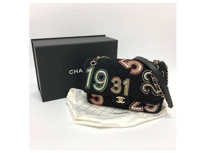 Borsa a spalla Chanel AS2785 Matelassé No Icon Chain Nero - vista 16
