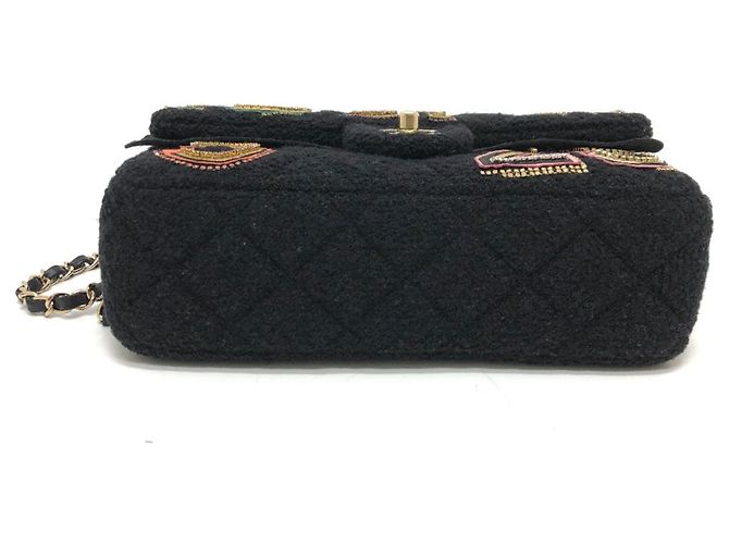Borsa a spalla Chanel AS2785 Matelassé No Icon Chain Nero - vista 4