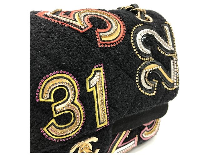 Borsa a spalla Chanel AS2785 Matelassé No Icon Chain Nero - vista 8
