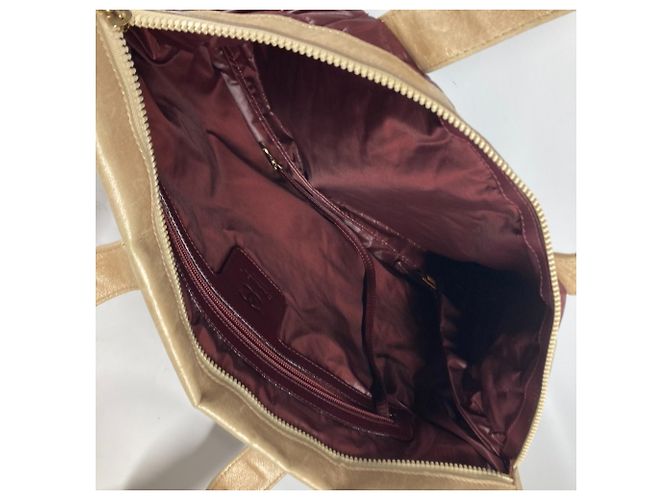 Borsa tote trapuntata Chanel Coco Cocoon Beige Bordò - vista 10