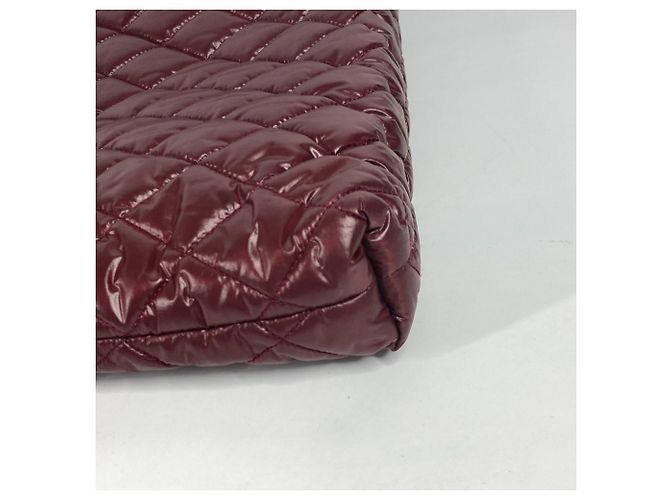 Borsa tote trapuntata Chanel Coco Cocoon Beige Bordò - vista 7