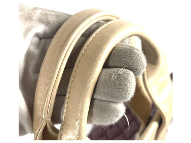 Borsa tote trapuntata Chanel Coco Cocoon Beige Bordò - vista 8