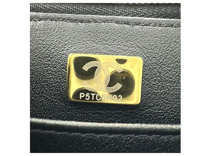 Vanity Borsa a mano in pelle caviar trapuntata Chanel Nero - vista 12
