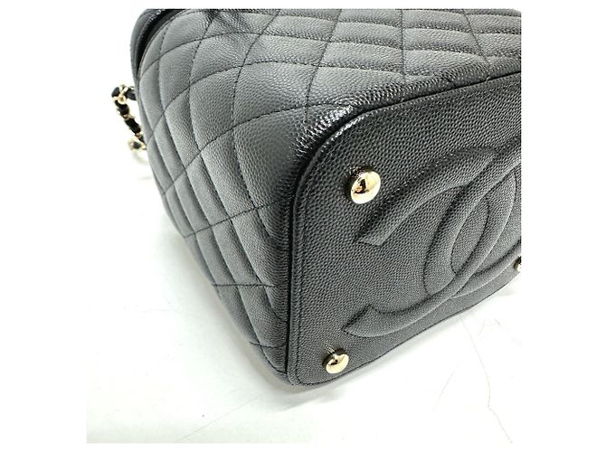 Vanity Borsa a mano in pelle caviar trapuntata Chanel Nero - vista 4