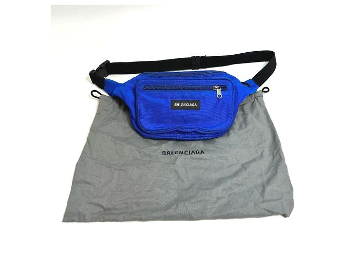 Marsupio Explorer Balenciaga 482389 Nero Blu - vista 11