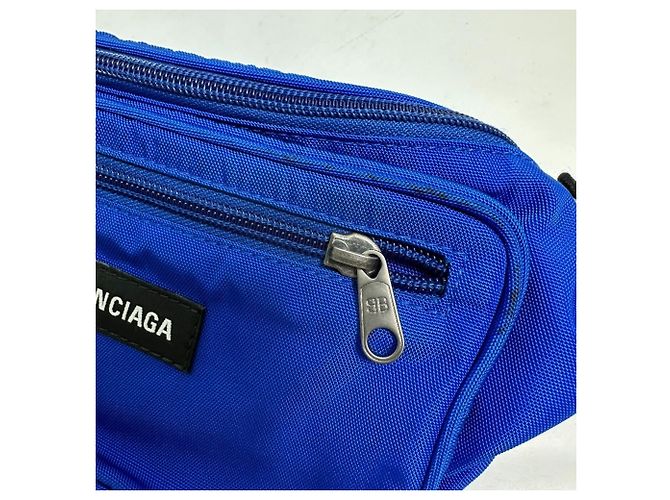Marsupio Explorer Balenciaga 482389 Nero Blu - vista 6