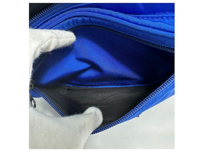 Marsupio Explorer Balenciaga 482389 Nero Blu - vista 9