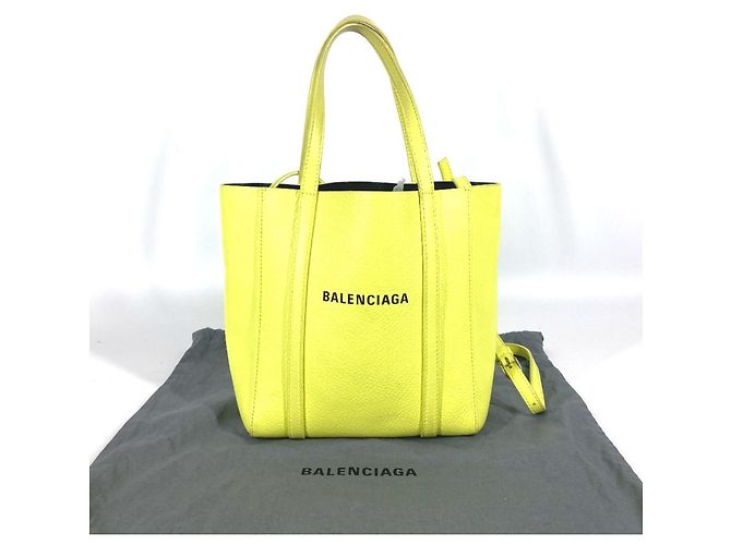 Balenciaga 551815 Everyday Tote Bag XXS Schwarz Gelb - Ansicht 3