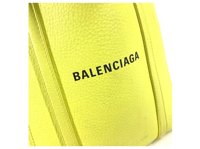 Balenciaga 551815 Everyday Tote Bag XXS Schwarz Gelb - Ansicht 6