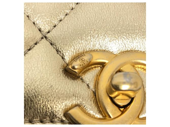 Sac à chaîne Chanel Matelassé Coco Mark en strass Doré - vue 13