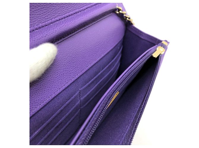 Borsa a spalla Chanel Matelassé con catena Porpora - vista 10