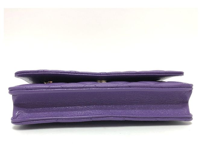 Borsa a spalla Chanel Matelassé con catena Porpora - vista 4