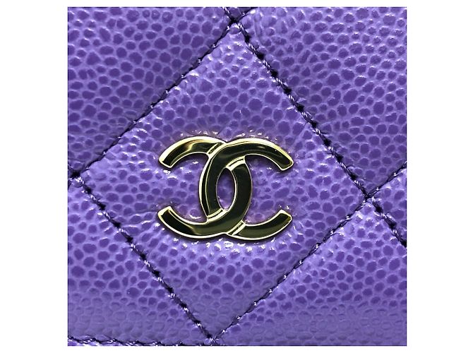 Borsa a spalla Chanel Matelassé con catena Porpora - vista 8