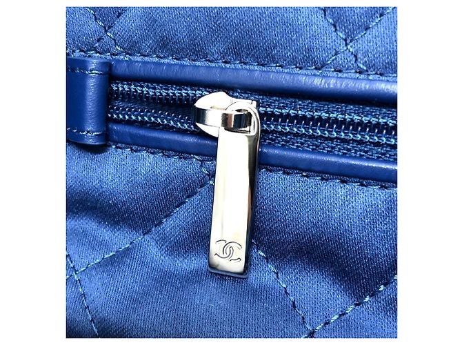 Chanel AS3260 24A Patchwork Schultertasche Blau - Ansicht 13