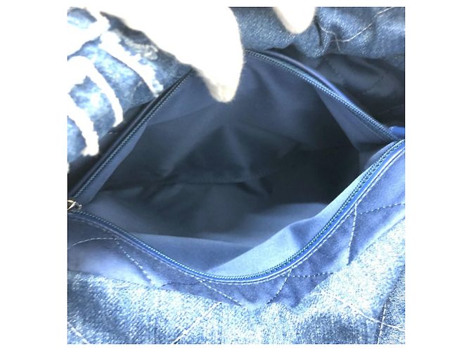 Chanel AS3260 24A Patchwork Schultertasche Blau - Ansicht 14