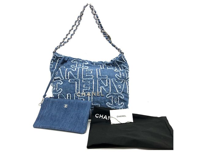 Chanel AS3260 24A Patchwork Schultertasche Blau - Ansicht 16