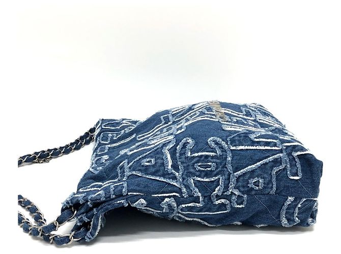 Chanel AS3260 24A Patchwork Schultertasche Blau - Ansicht 3