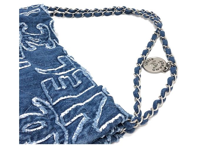 Chanel AS3260 24A Patchwork Schultertasche Blau - Ansicht 6