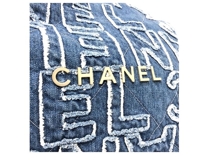 Chanel AS3260 24A Patchwork Schultertasche Blau - Ansicht 9