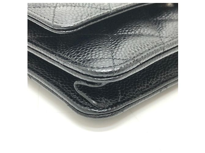 Borsa a spalla Chanel Matelassé Coco Mark Classic Chain Wallet Nero - vista 5