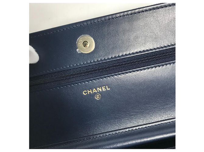 Borsa a spalla in denim Chanel Blu - vista 11