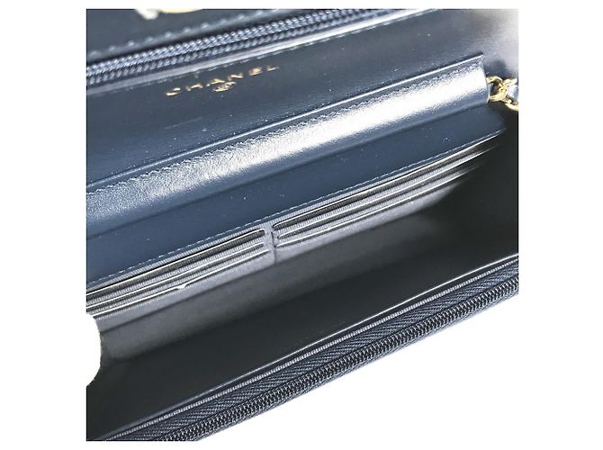 Borsa a spalla in denim Chanel Blu - vista 13
