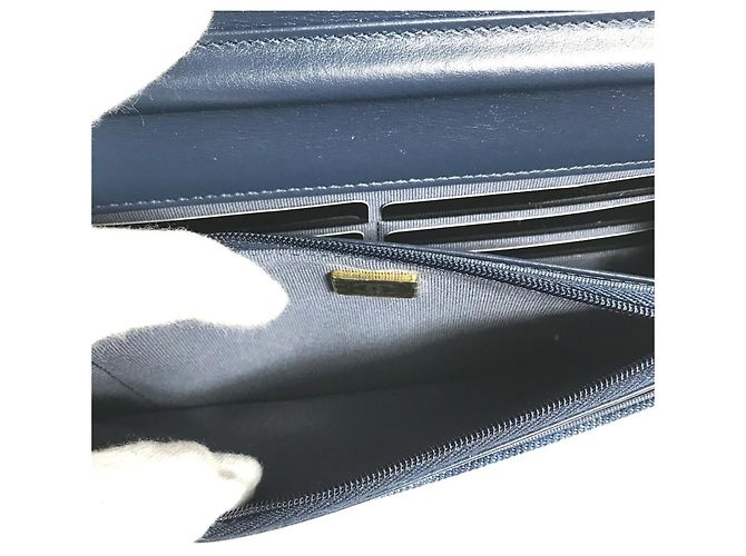Borsa a spalla in denim Chanel Blu - vista 14