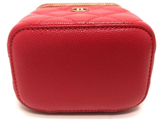 Vanity Borsa da toeletta in pelle caviar rosa Chanel - vista 4