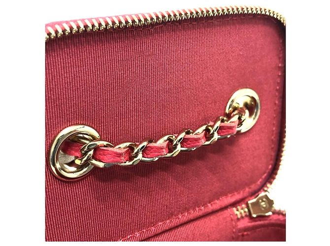 Vanity Borsa da toeletta in pelle caviar rosa Chanel - vista 9