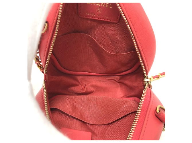 Borsa a catena rotonda matelassé Chanel CC Coco Mark Rosa - vista 7