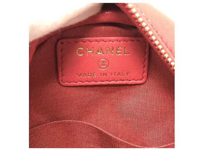 Borsa a catena rotonda matelassé Chanel CC Coco Mark Rosa - vista 9