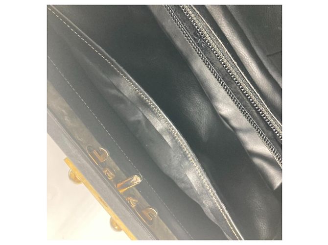 Pequin Fendi Vintage Arzt Tasche Pecan Handtasche Schwarz - Ansicht 15