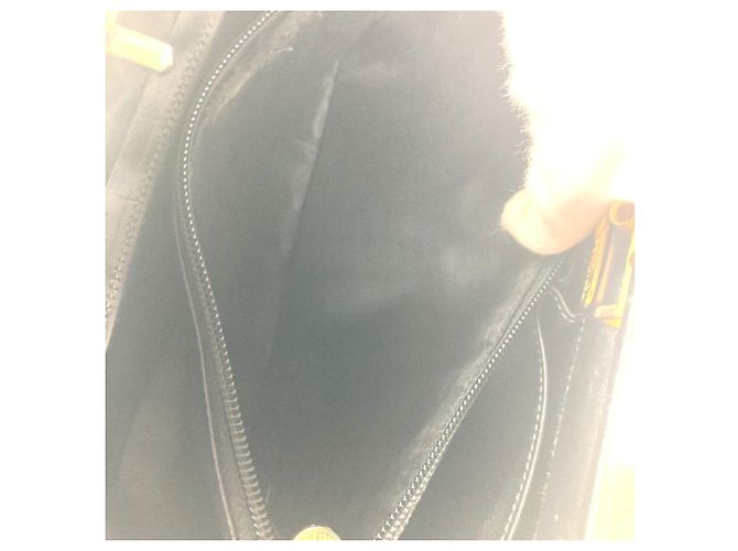 Pequin Fendi Vintage Arzt Tasche Pecan Handtasche Schwarz - Ansicht 17