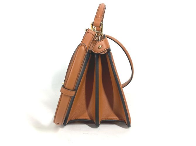 Borsa Fendi Peekaboo ISeeU Petite Marrone - vista 2