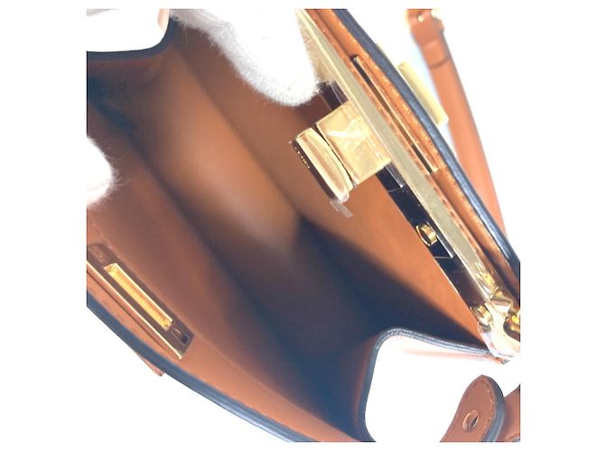 Borsa Fendi Peekaboo ISeeU Petite Marrone - vista 7