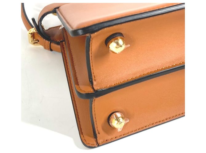 Borsa Fendi Peekaboo ISeeU Petite Marrone - vista 9
