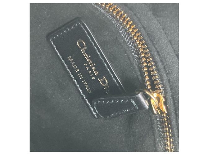 Borsa a Spalla Mini Lady Dior Cannage di Christian Dior Nero - vista 13