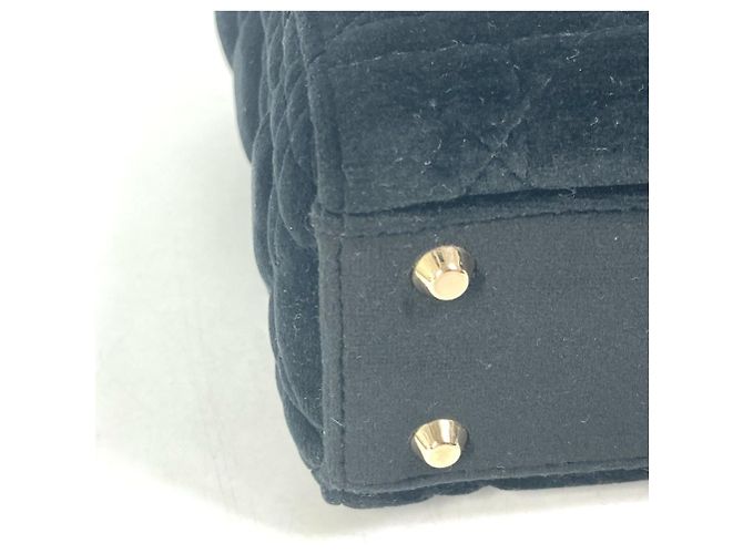 Borsa a Spalla Mini Lady Dior Cannage di Christian Dior Nero - vista 7