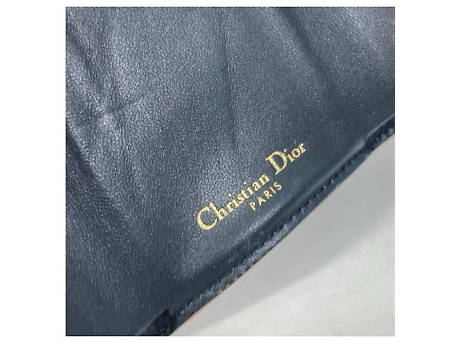 Billetera compacta con logo CD Christian Dior Dorado - vista 12