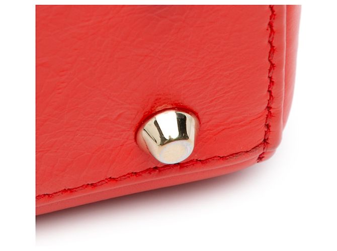 Dior Mini Lady Dior in pelle di vitello rossa decorata con paillettes - vista 10
