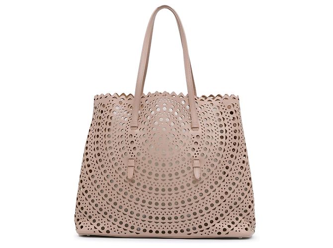 ALAÏA Brown Laser Cut Mina Vienne Tote - view 3