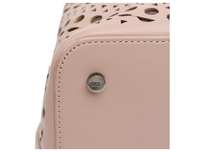 ALAÏA Brown Laser Cut Mina Vienne Tote - view 8
