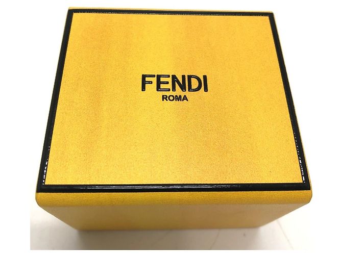 Fendi 7AR894 Portachiavi in pelle Giallo - vista 4